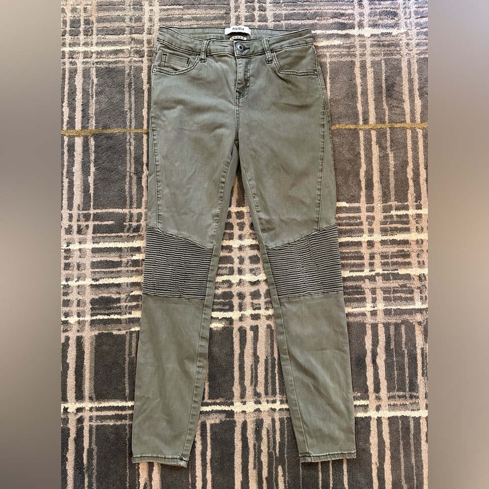 Pistola Sage Green Denim Pants